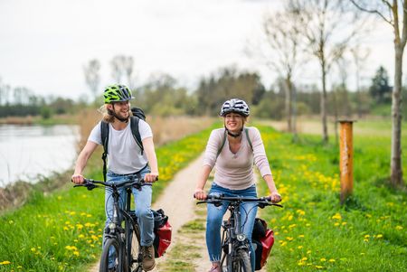 Radfahren entlang der Alten Salzstraße