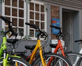 E-Bikes und Fahrräder zum Verleih in der Tourist-Information Geesthacht, Radverleih, © Tourist-Information Geesthacht