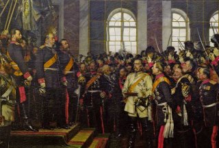 Im Bismarck-Museum in Friedrichsruh befindet sich das originale Gemälde der Proklamation von Wilhelm I. zum deutschen Kaiser., © Bismarck-Museum