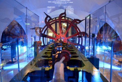 Das Schaufelrad in der Schatzkammer der Schiffsamtriebe des Elbschifffahrtsmuseums, © Uwe Franzen