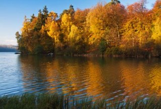 Farbenfroher Herbst am Garrensee im Salemer Moor., © Thomas Ebelt / HLMS GmbH