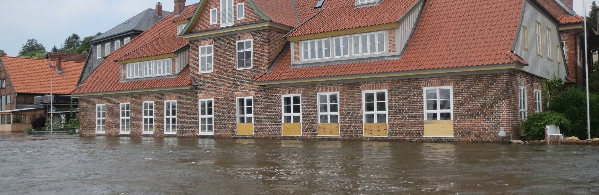 Hochwasser im Jahr 2013 in Lauenburg/Elbe, © Martina Wulf-Junge