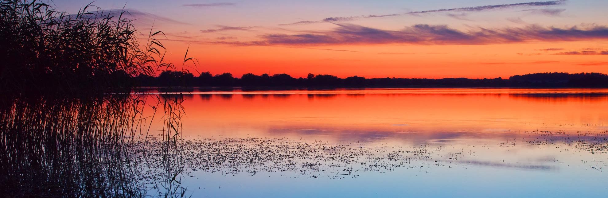 Romantischer Sonnenuntergang am Mechower See., © Thomas Ebelt / HLMS GmbH