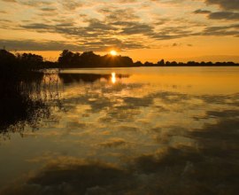 Der Mechower See an einem goldenen Abend., © Thomas Ebelt / HLMS GmbH