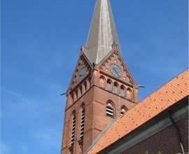 Kirchturm der Maria-Magdalenen-Kirche in Lauenburg, © Nadja Biebow