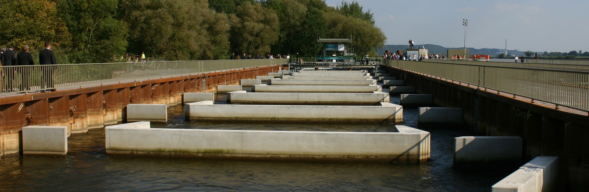 Europas größte Fischaufstiegsanlage an der Elbe in Geesthacht, © Tourist-Information Geesthacht