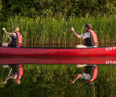 Mit dem Kanu unterwegs im Naturpark Lauenburgische Seen, © Nicole Franke