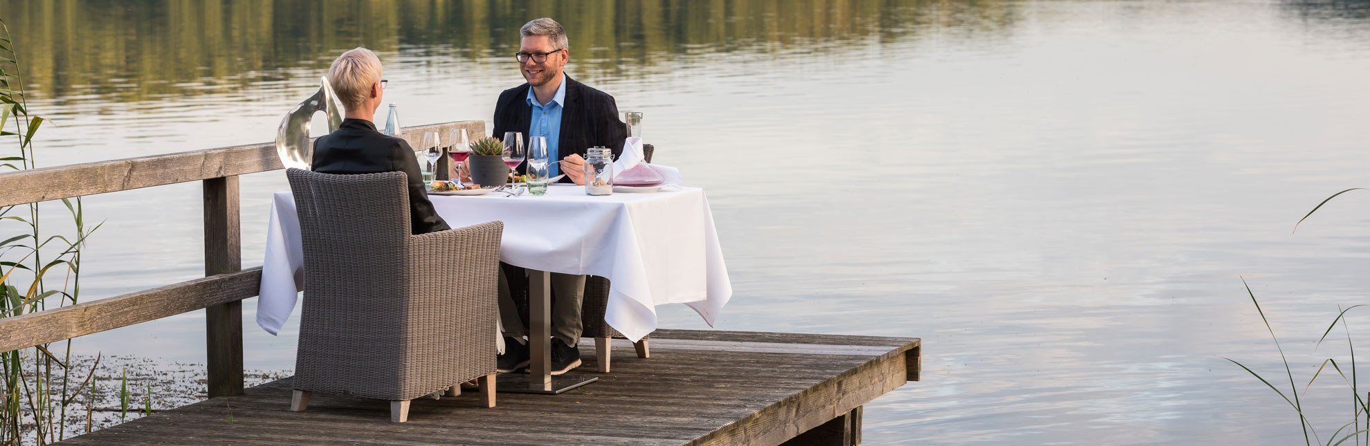 Dinner am See im Hotel und Restaurant Der Seehof in Ratzeburg, © Markus Tiemann/HLMS
