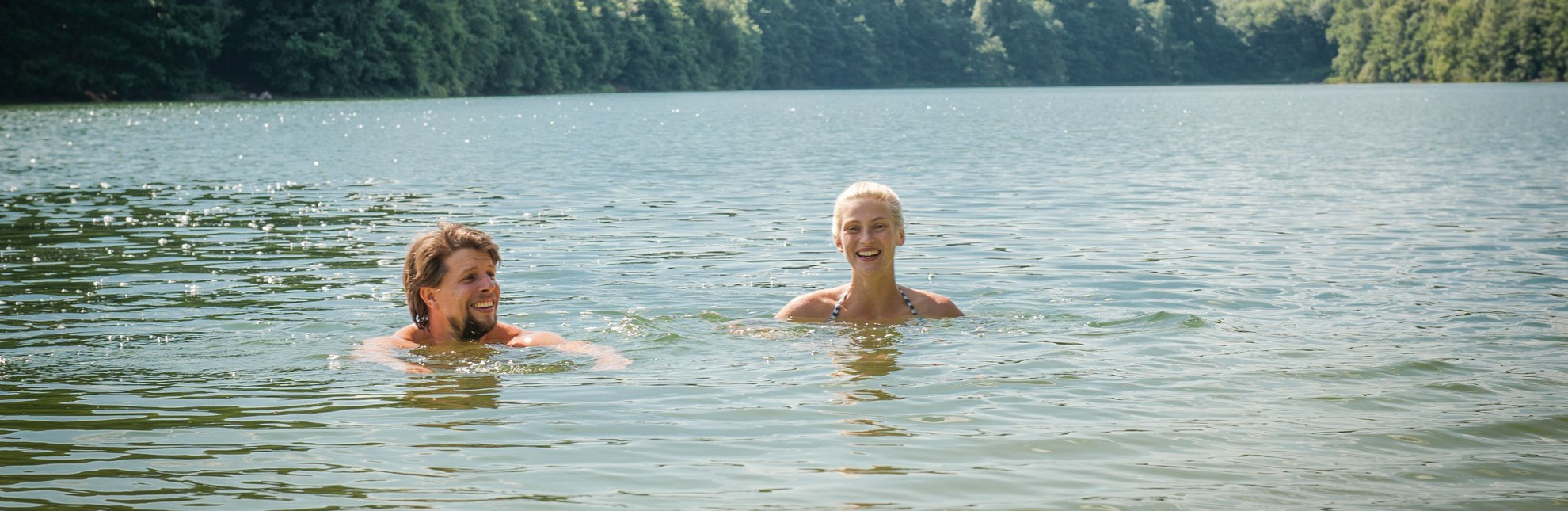 Genießen Sie eine kühle Erfrischung in einem der vielen Seen des Herzogtums Lauenburg., © Nicole Franke / HLMS GmbH