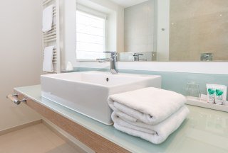 Beispiel Badezimmer, © Hotel Der Seehof
